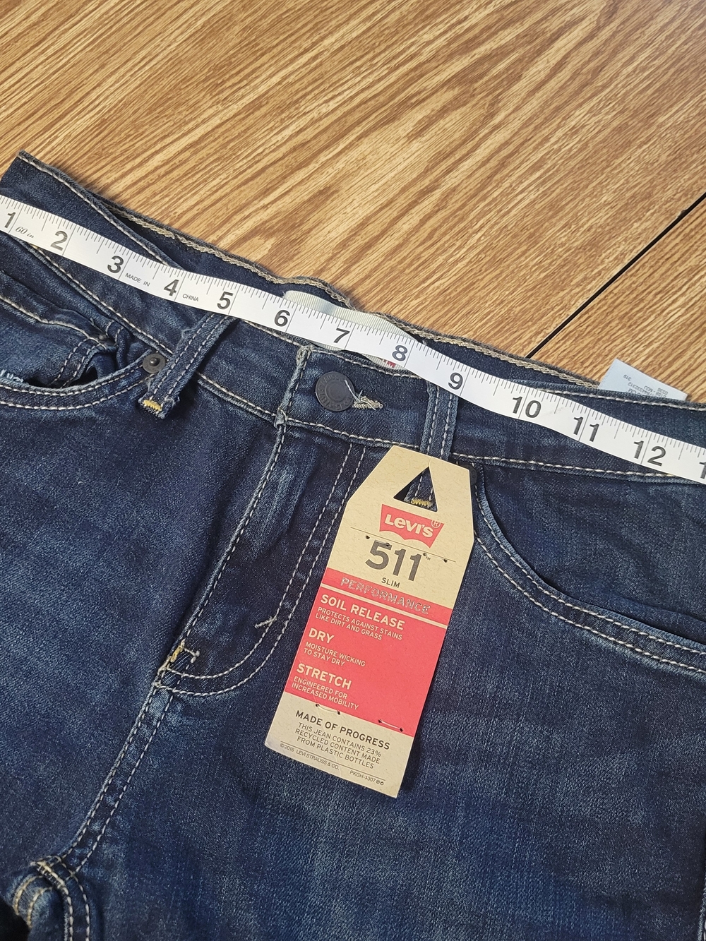 Levi's Kids 511 Slim Straight Jeans - Dark Blue - Picture 4 of 9